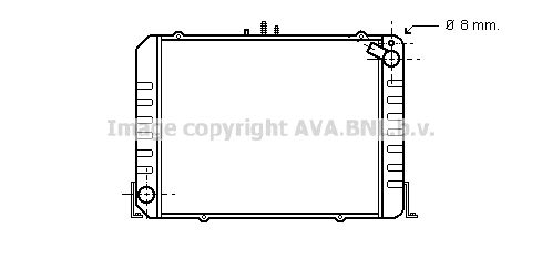 AVA QUALITY COOLING Radiaator,mootorijahutus TO2215